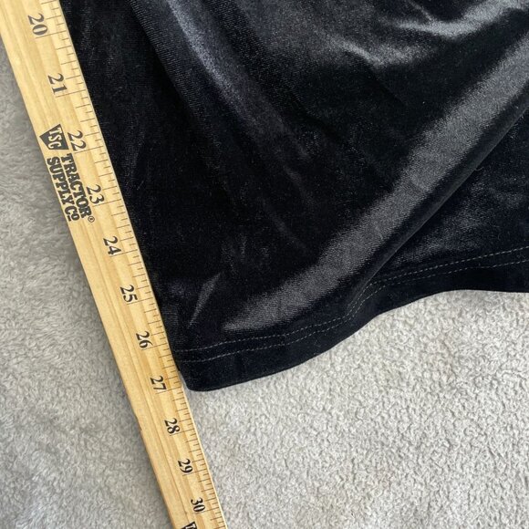 NEW Women's M Jumpsuit Velvet Sleeveless Halter High neck Black A new day 1614 - Picture 8 of 9